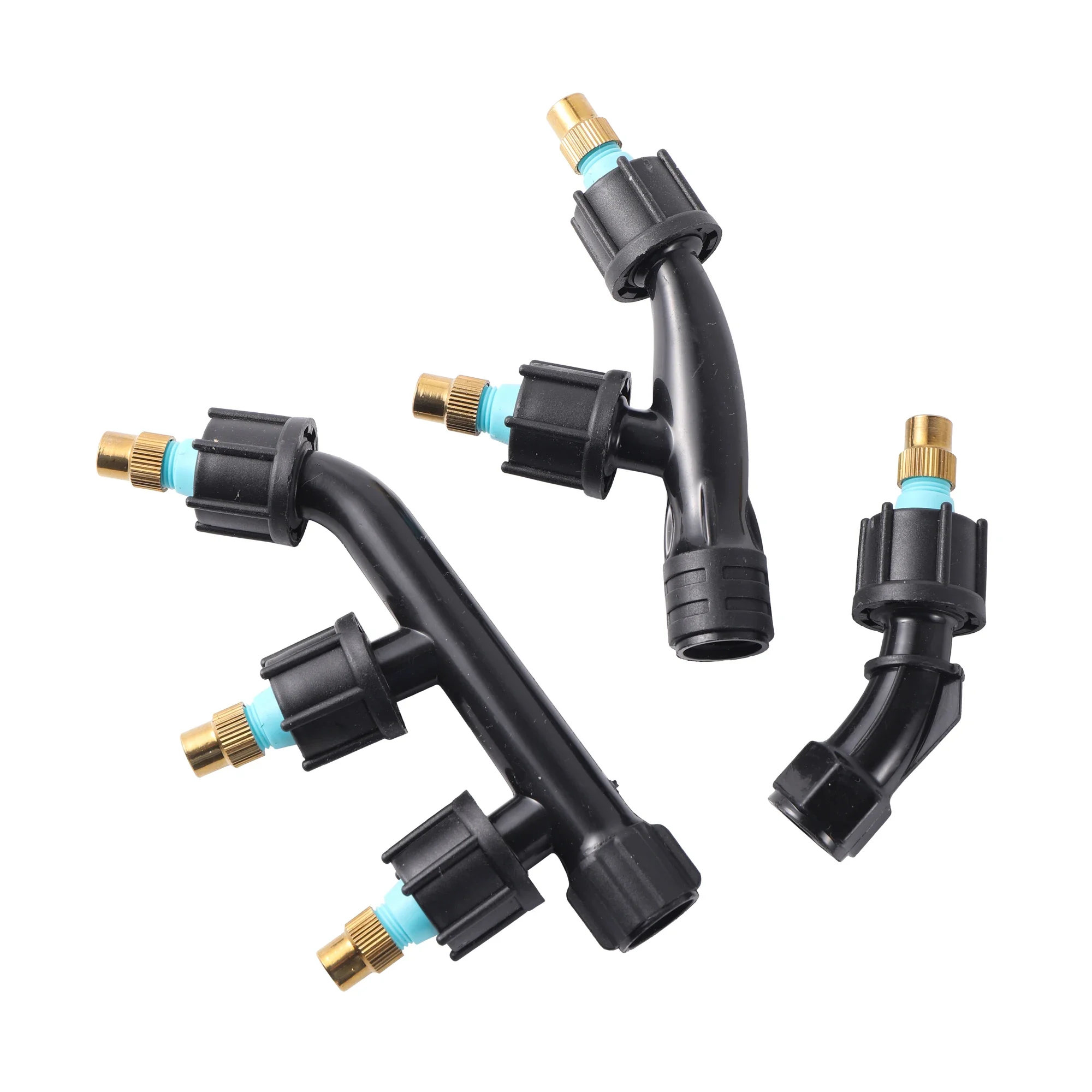 Bico pulverizador atomizador único/duplo/três cabeça de bico jardinagem plantas flores nebulização irrigação pulverizador ferramenta rega