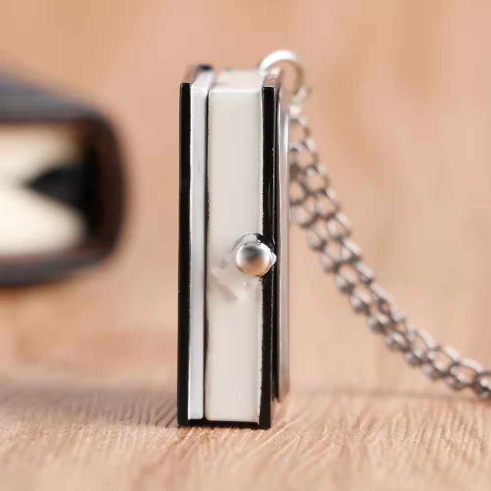 Anime japonês antigo colar corrente relógio pingente death note book relógio de bolso de quartzo para homens