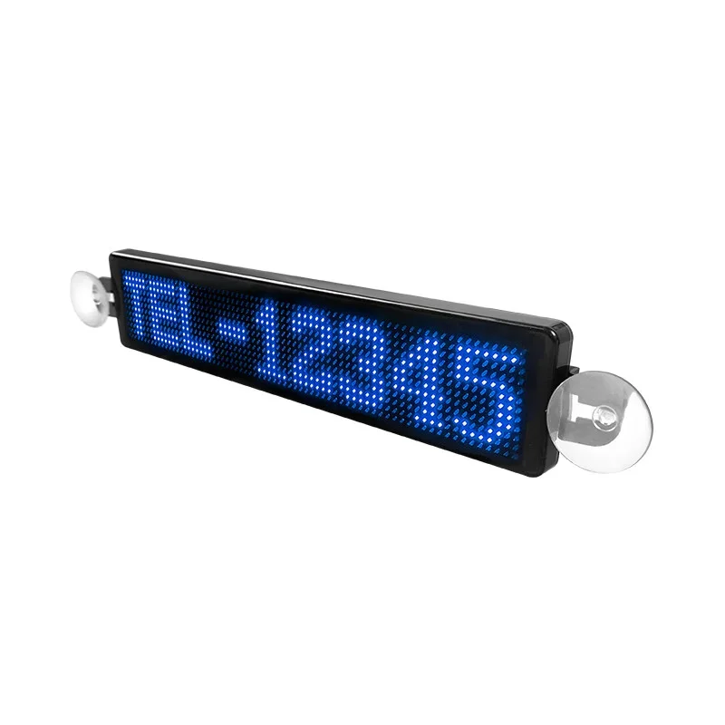 LED Car Programmable Sign Screen USB 5V Vehicle Led Message Board Advertising Moving Scrolling Bluetooth LED Car Display Screen