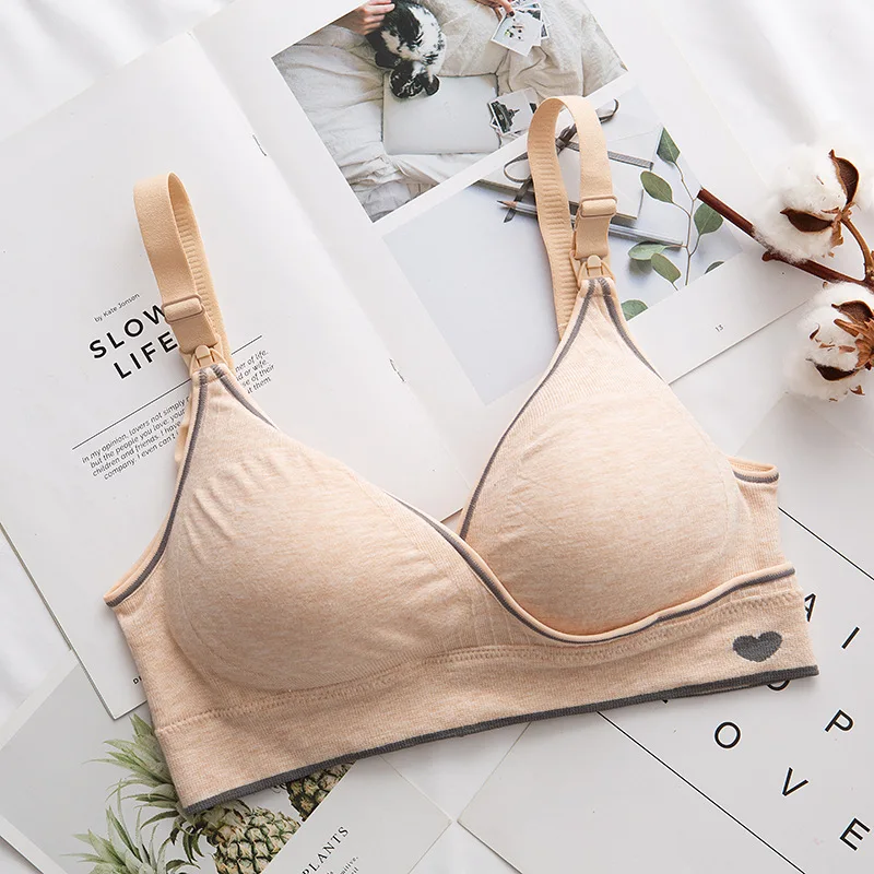 Maternity nursing bra pregnant women underwear breastfeeding bra wire free yoga