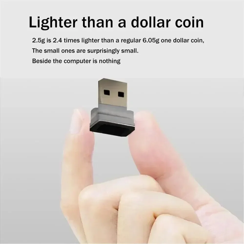 USB Fingerprint Reader for Windows 10/11 Hello, Biometric Scanner for Secure Unlock, Compatible with Laptops & Desktops