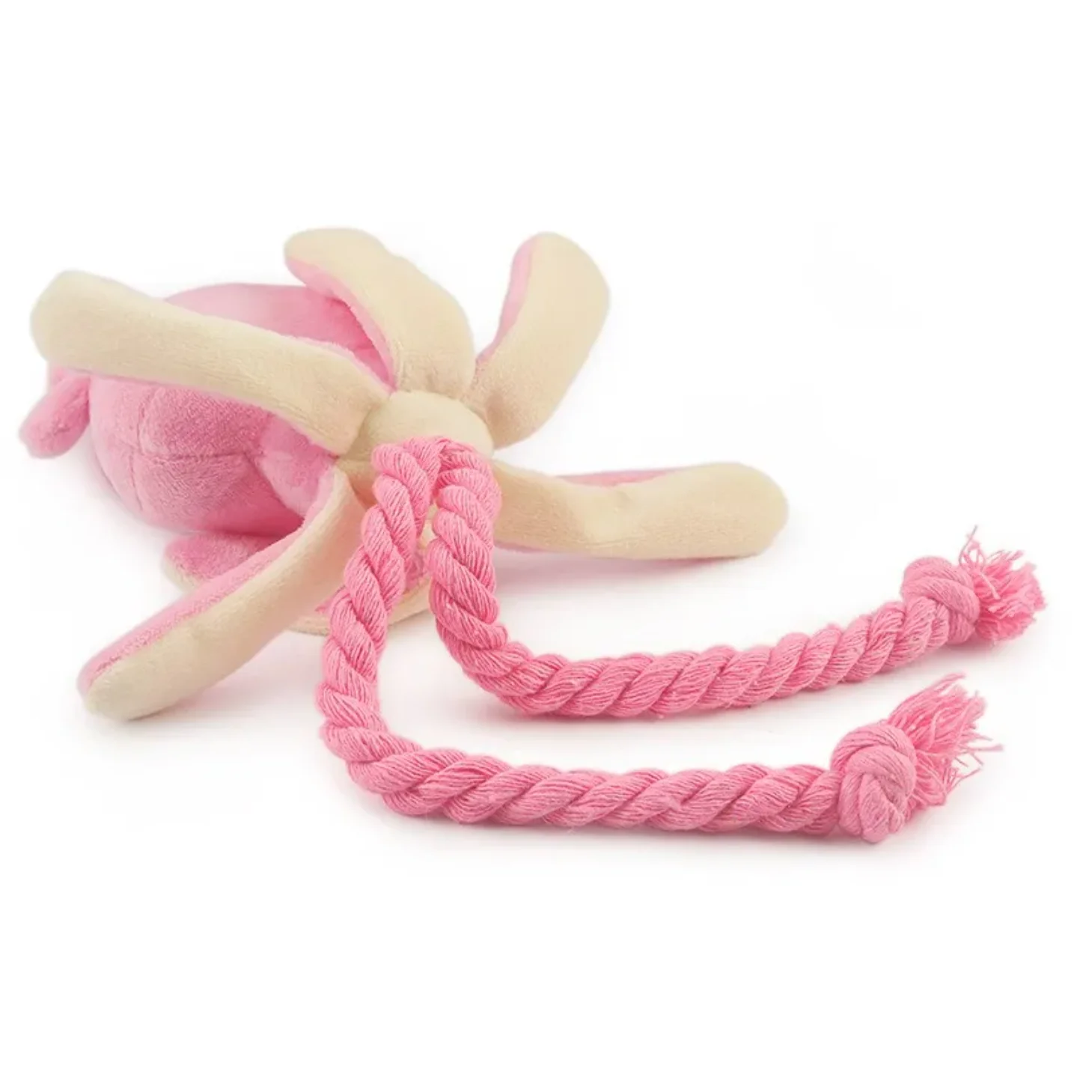Inktvis Puppy Hond Kauwen Voor Mooie Roze Tanden Reinigen Huisdier Speelgoed Octopus Knuffels Levert BB Kleine Schattige Touw Speelgoed Hond Piepen