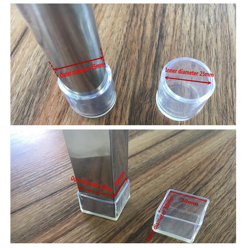 4 pz/set nuove tazze calzini protezioni per pavimenti piedini per mobili cuscinetti in Silicone tappi per gambe per sedie coperture antiscivolo
