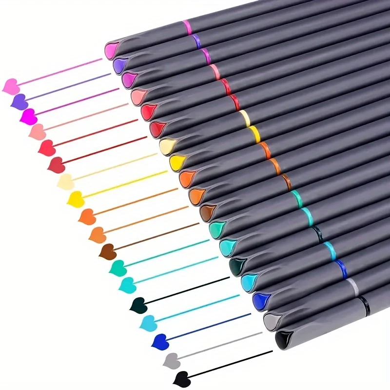 12/24/36/48 ศิลปะสีปากกา Fine Point Markers Fine Tip วาดปากกาปากกา Fineliner สําหรับ Journaling เขียนหมายเหตุ Art Office