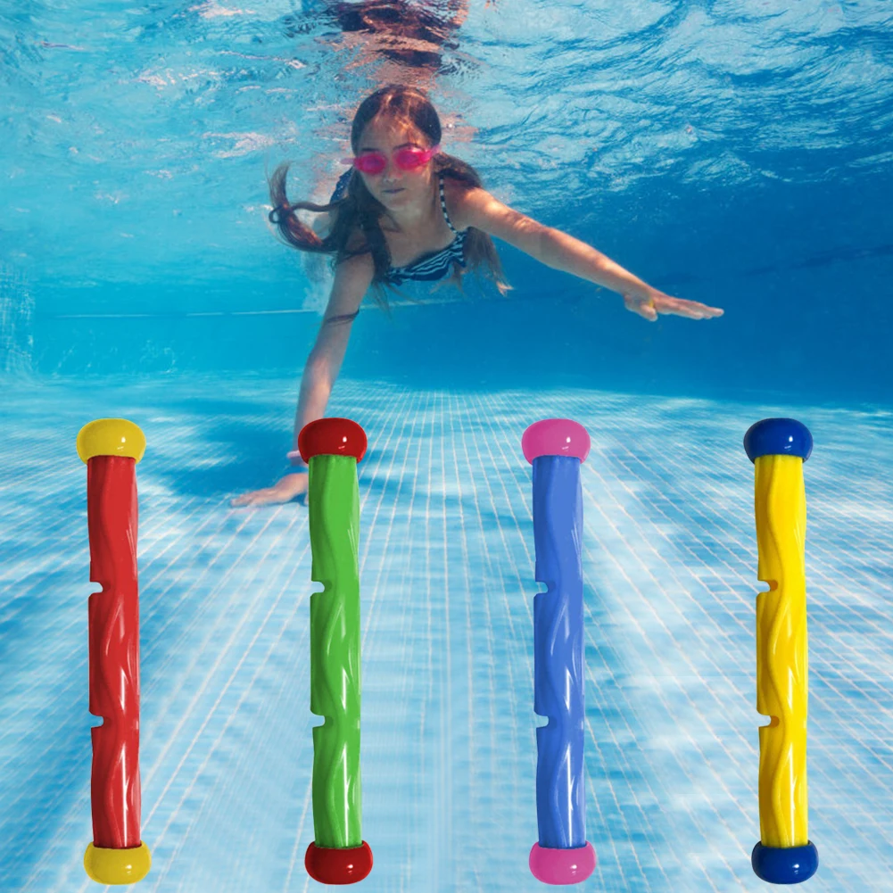 4 Stück Sommer Pool Tauch spielzeug mehrfarbige Unterwasser Tauch spielzeug kreative Wurf Tauch wasser Spielzeug Schwimmbad Zubehör