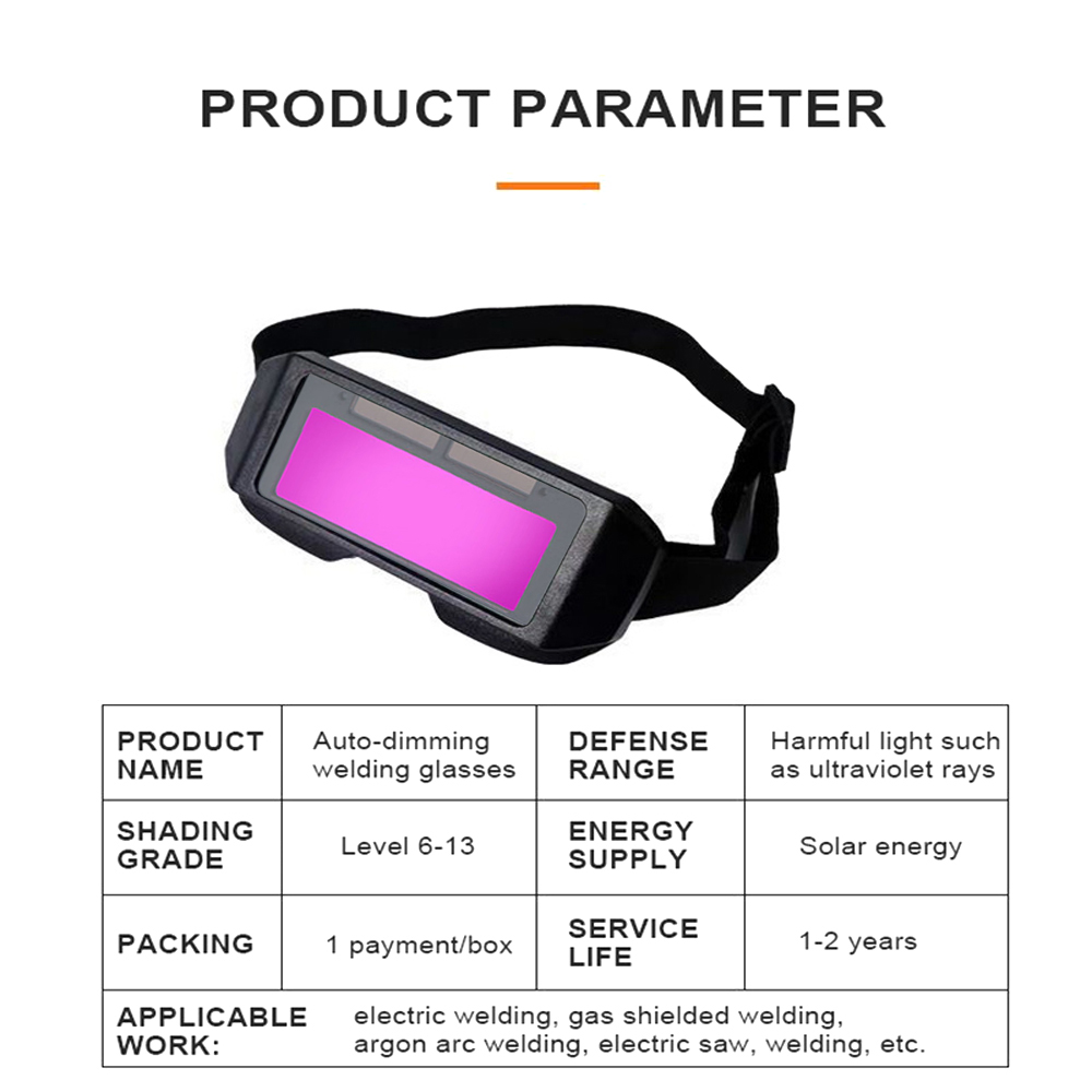 Gafas de soldadura con oscurecimiento automático, gafas de soldadura de arco de argón antideslumbrantes, gafas de protección ocular de seguridad para soldador, herramientas