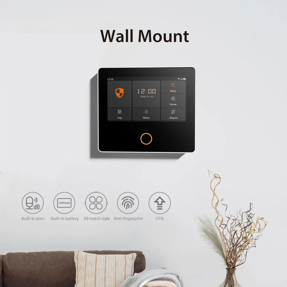 Staniot WiFi 4G Home Hệ Thống An Ninh Không Dây Bảo Vệ An Ninh Tuya Nhà Thông Minh Cảm Biến Báo Động Được Xây Dựng-Còi Báo Động Hoạt Động với Alexa,Hỗ trợ Bộ chống trộm điều khiển từ xa của ứng dụng