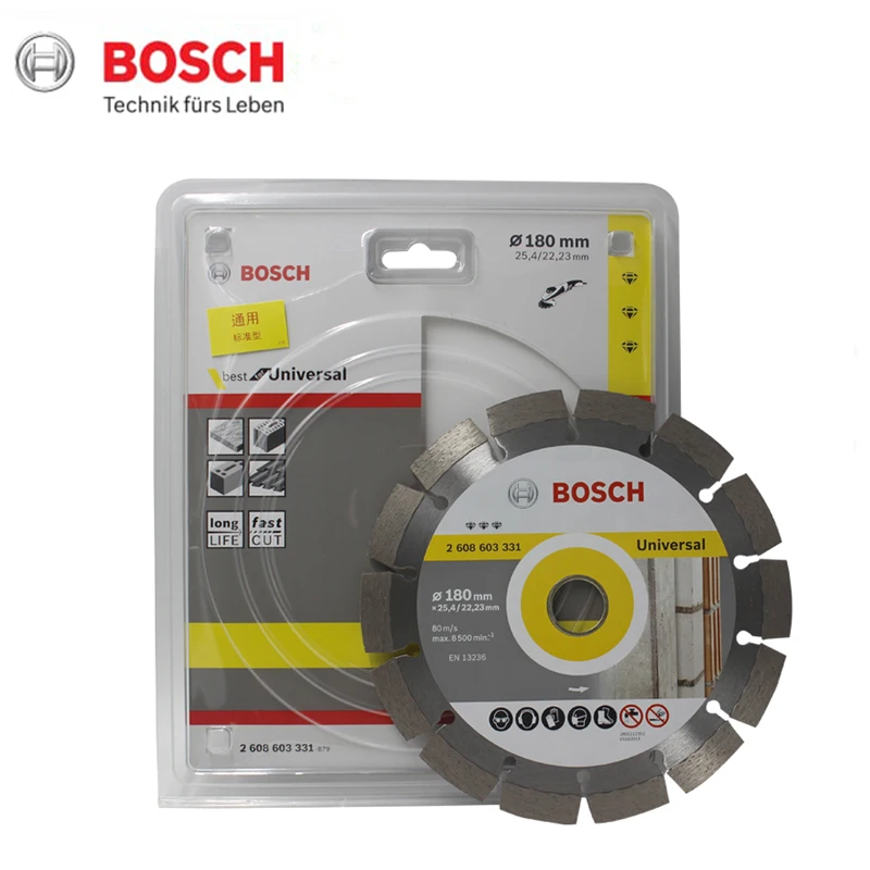 Алмазный диск Bosch для резки камня, армированный бетон, гранит, шлифовальное лезвие, алмазный отрезной диск для шлифовальной машины 105/110/125 мм