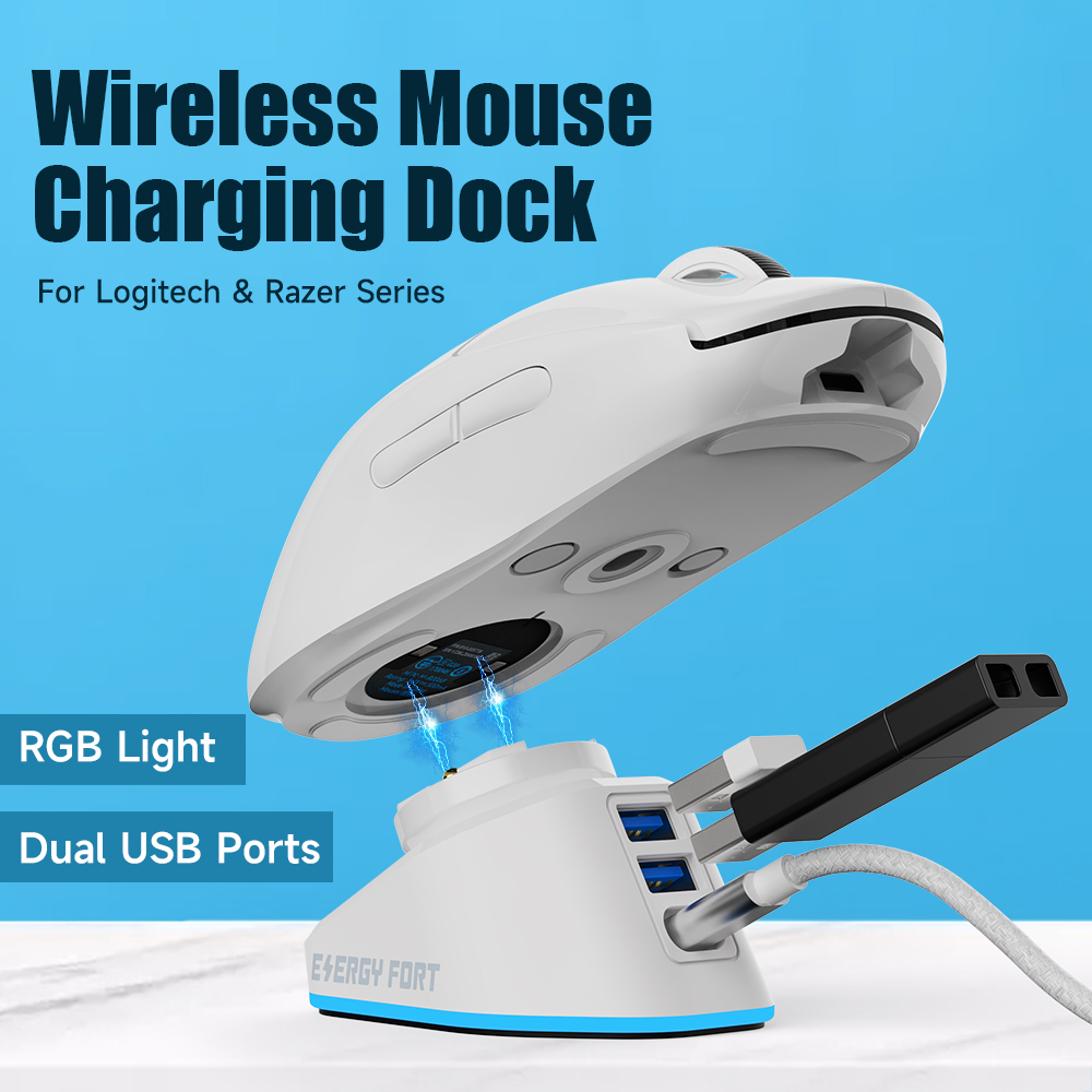 Für Logitech G Pro X Superlight G502 X Lightspeed GPW2 Razer DeathAdder V2 Naga Pro Viper Drahtlose Maus Lade Dock