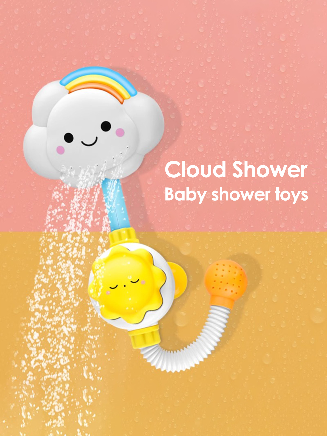 1 pz Giocattolo per doccia a nuvola per bambini, giocattolo per vasca da bagno per bambini, giocattolo per acqua per vasca da bagno per bambini, giocattolo comfort per baby shower, regalo per ragazzi e ragazze