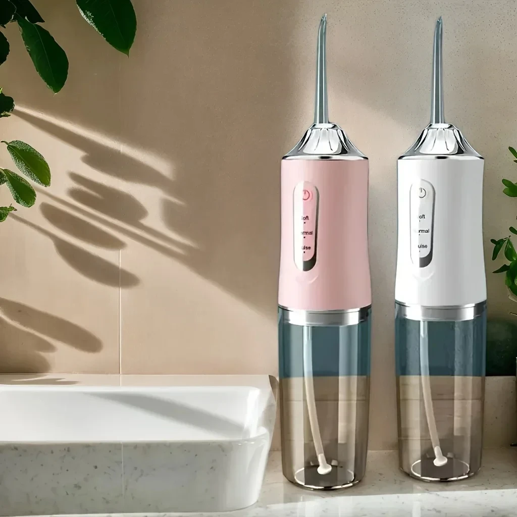USB Tragbare Munddusche Wasser Flosser Dental Wasser Jet Werkzeuge Pick Reinigung Zähne 200 ML 4 Düsen Mund Oral Reinigung Mittel