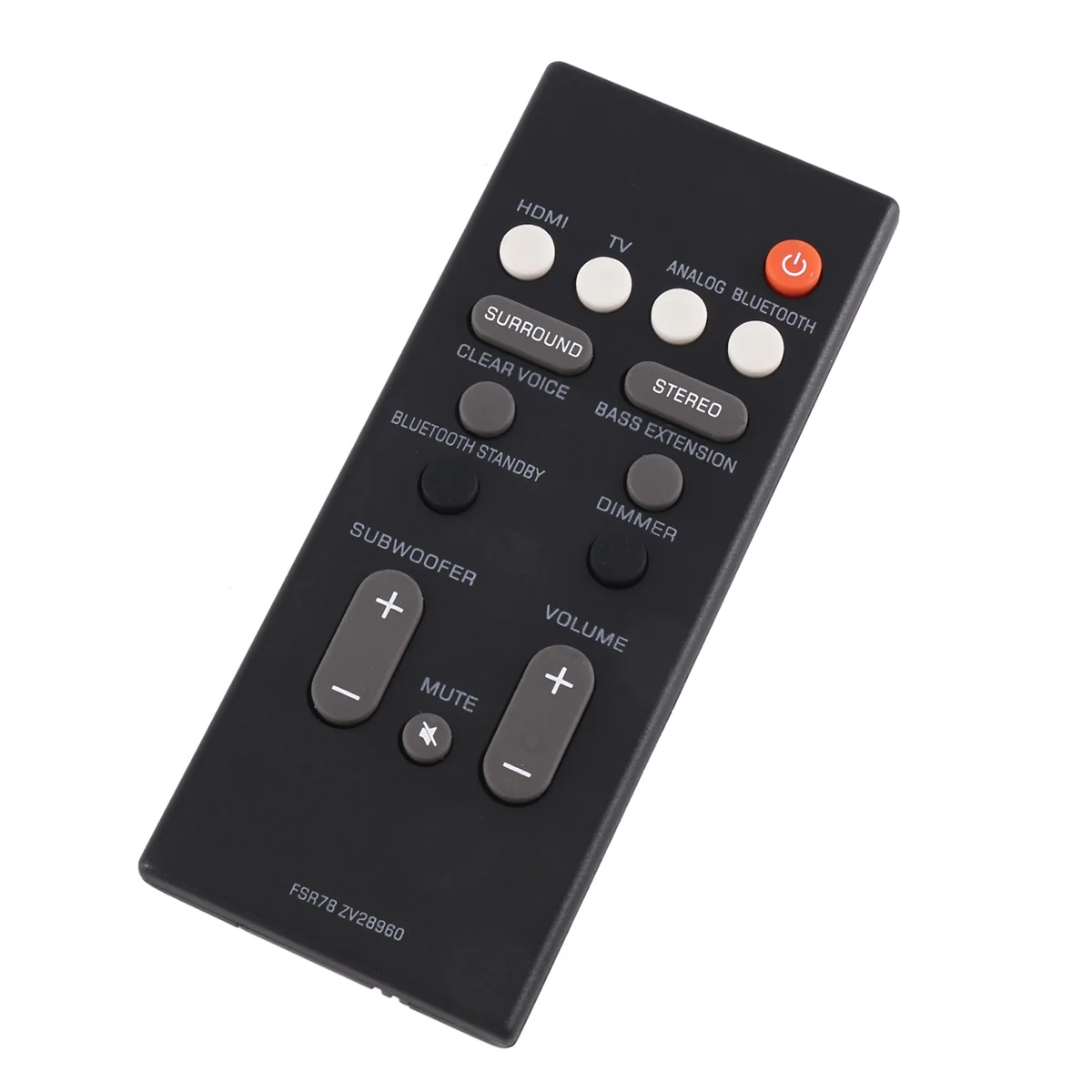 A66I Remote Control FSR78 ZV28960 untuk Yamaha YAS-106 YAS-207 ATS-1060 YAS-107 ATS-1070 Bluetooth Soundbar Sistem