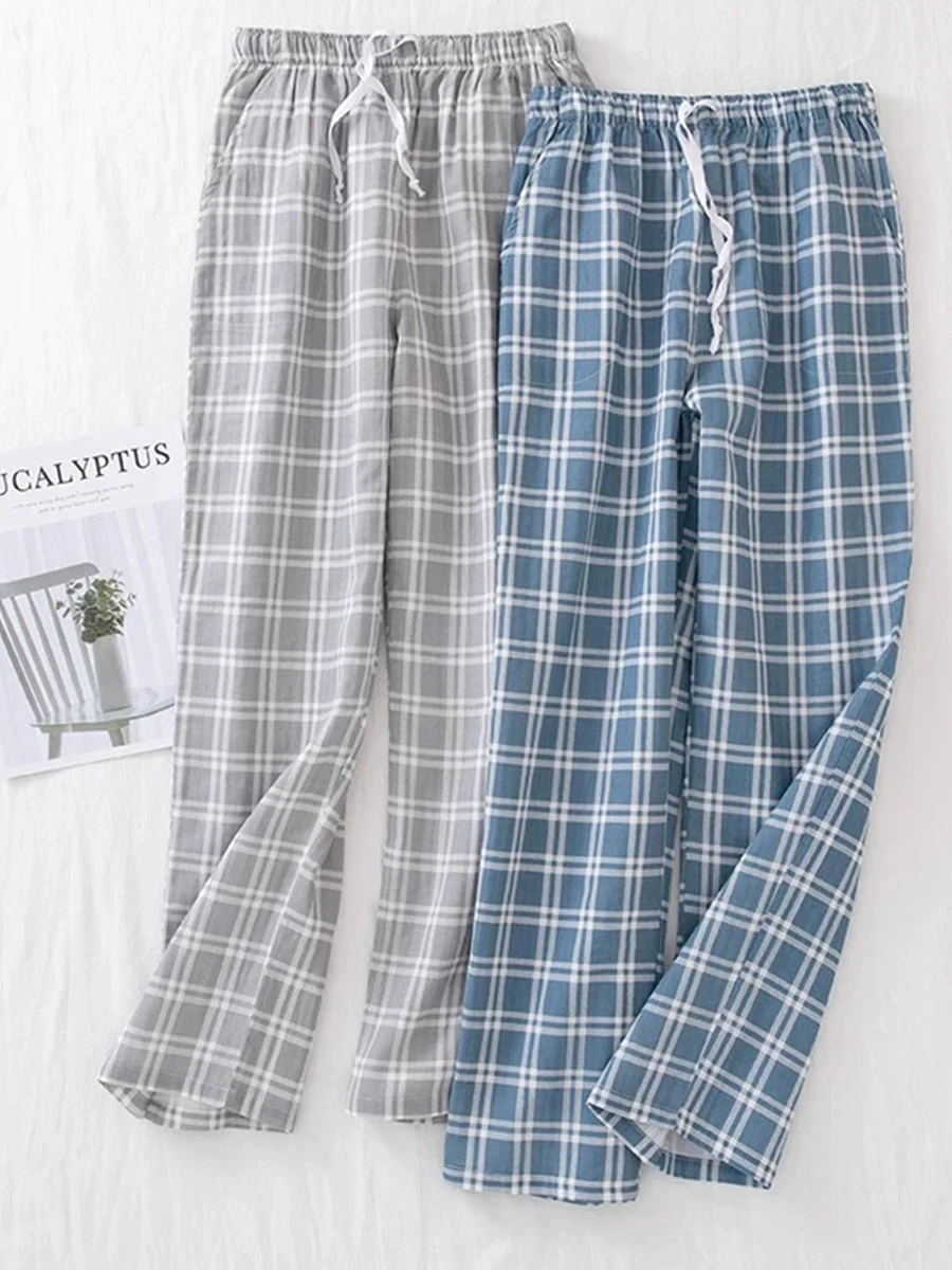 Herren-Pyjamahose, Frühling und Herbst, dünne Hose, lässig, Sommer, große Größe, lockere Heimhose, kann draußen getragen werden