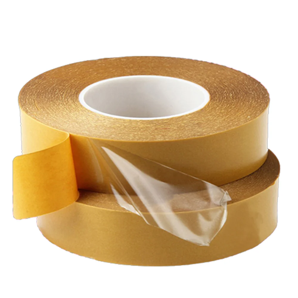 Cinta de doble cara PET resistente a altas temperaturas de 50M, cinta adhesiva de doble cara transparente resistente al calor, sin rastro, 1 Uds.