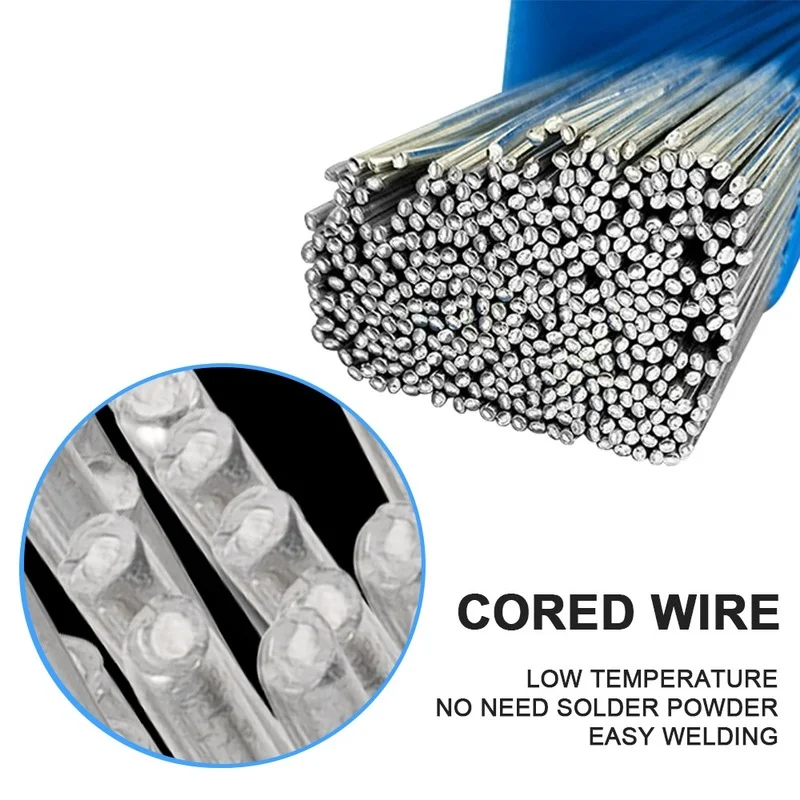 10 Chiếc Nhiệt Độ Thấp Dễ Dàng Tan Chảy Nhôm Đa Năng Bạc Hàn Cored Dây Que Hàn Không Cần Hàn Bột Hàn thanh