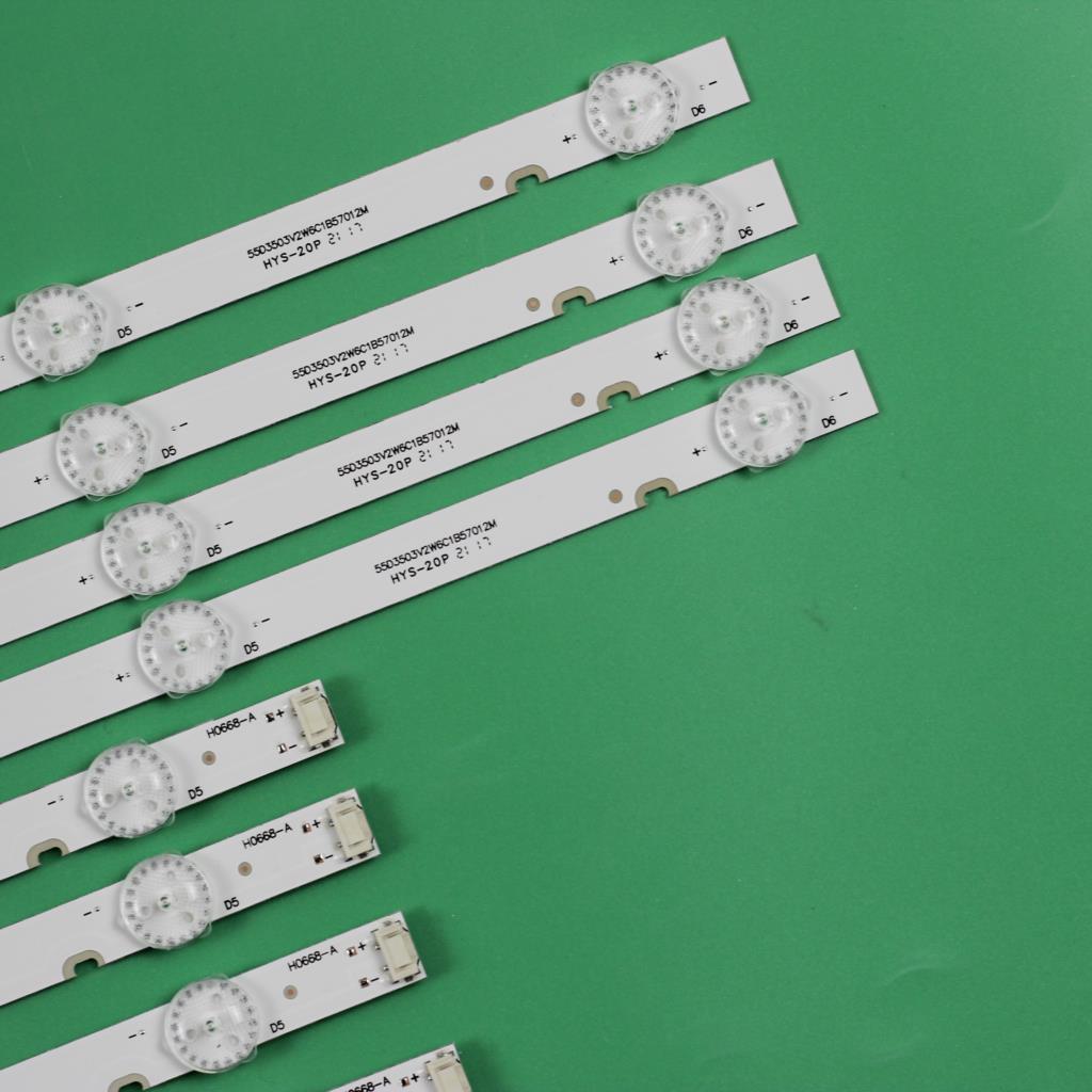 Tira de luces LED para TV LG de 55 ", para modelos 55UJ6200, 55UJ6300, PTV55U21, RF-AZ550E30-0501A-12, RF-AZ550E30-0601B-12, SDL550WY, LD0-910, 55E388G, 8 unidades/juego
