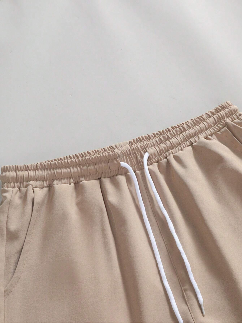 Terno de lapela de manga curta elegante para verão