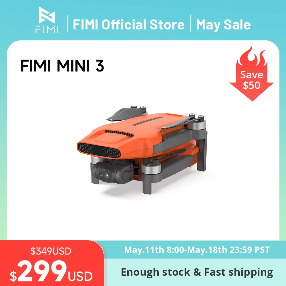 FIMI Mini 3 pro drone FIMI-Dron X8 Mini v2 con cámara 4k, helicóptero con control remoto, cardán de 3 ejes, 249g, control remoto