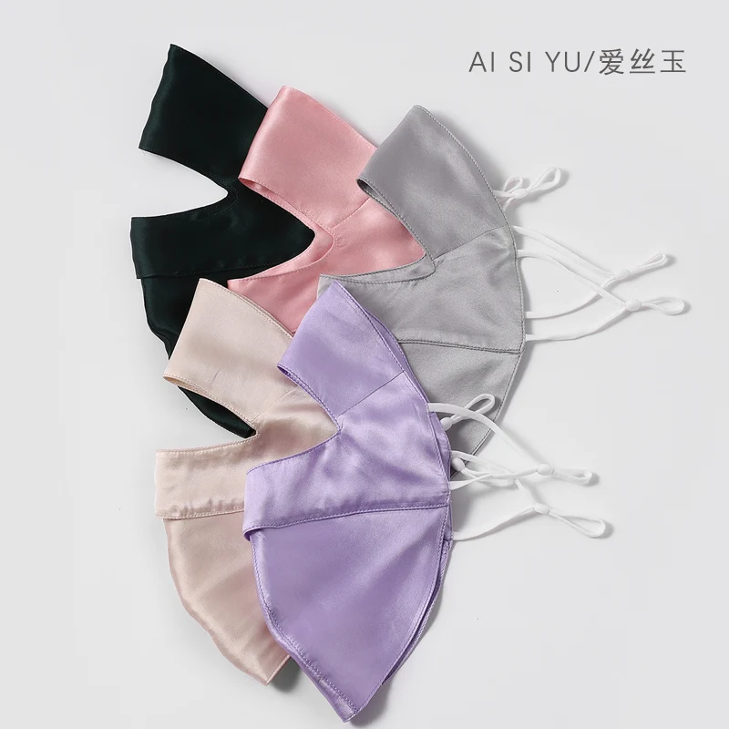 Mới Lụa Chống Nắng Mặt Nạ Nguyên Mặt Bảo Vệ Cổ Dâu Tằm Lụa Mặt Bảo Vệ UV Bảo Vệ Mùa Hè Đi Voan Nữ Breathab