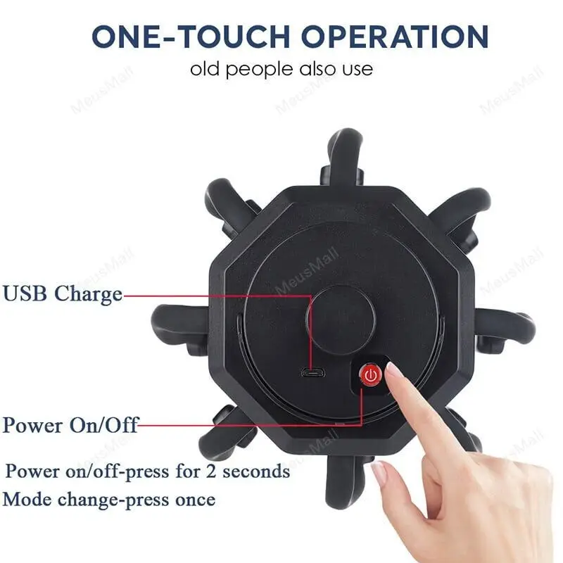 เครื่องนวดศีรษะไฟฟ้านวดหนังศีรษะ Claw กายภาพบําบัด Decompression HEAD Scratcher ความเครียดบรรเทาปรับปรุงการนอนหลับ