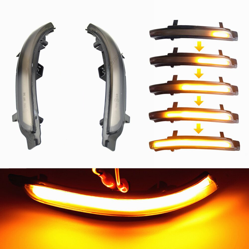 2 Cái Cho Skoda Octavia 2009-2013 Siêu Bền 2008-2014 Năng Động LED Nhan Blinker Gương Bật Lửa Tia Plasma Ánh Sáng