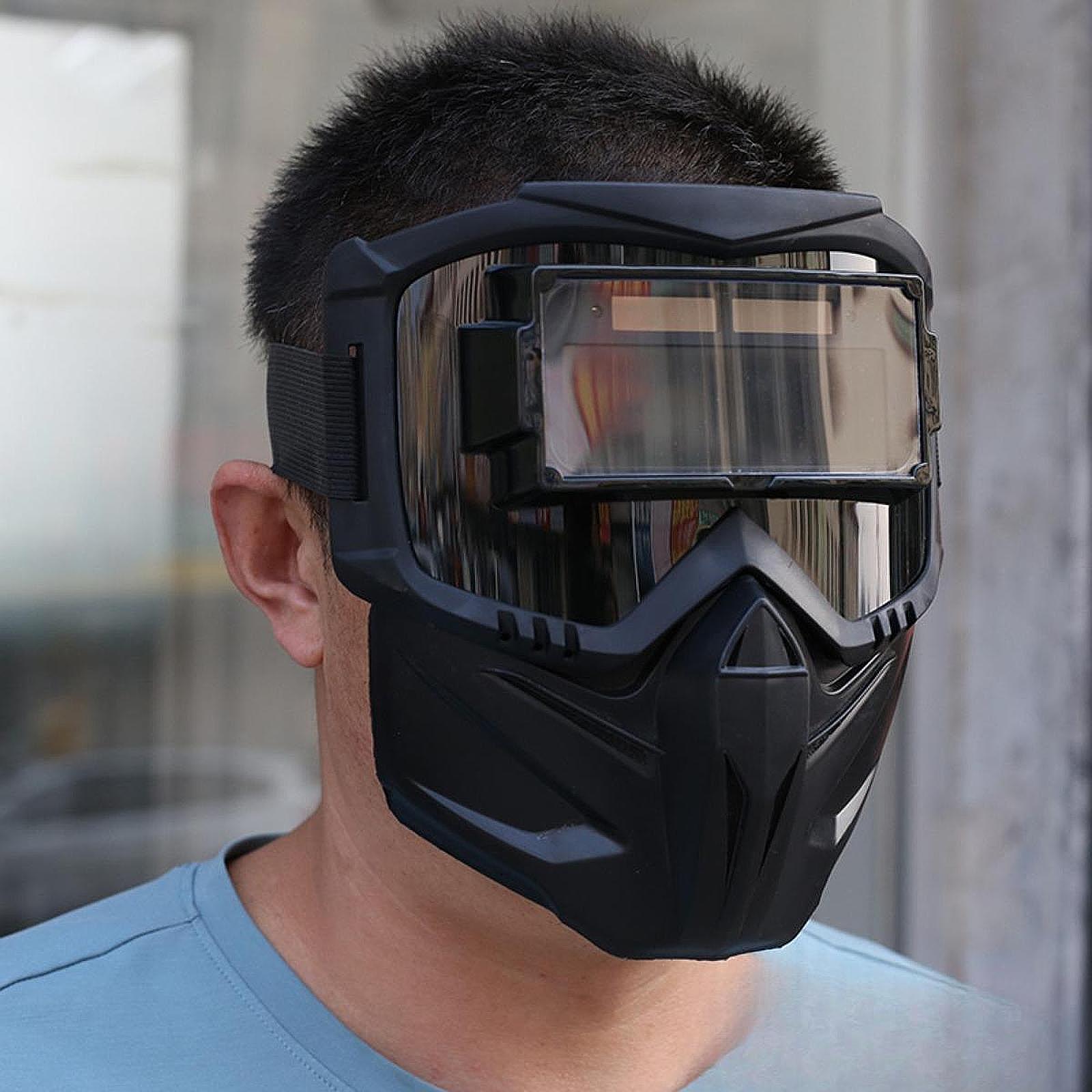 Óculos de soldagem com escurecimento automático, equipamento de proteção para trabalho, protetor facial, faixa ajustável, resistente ao impacto, máscara de soldador, protetor facial