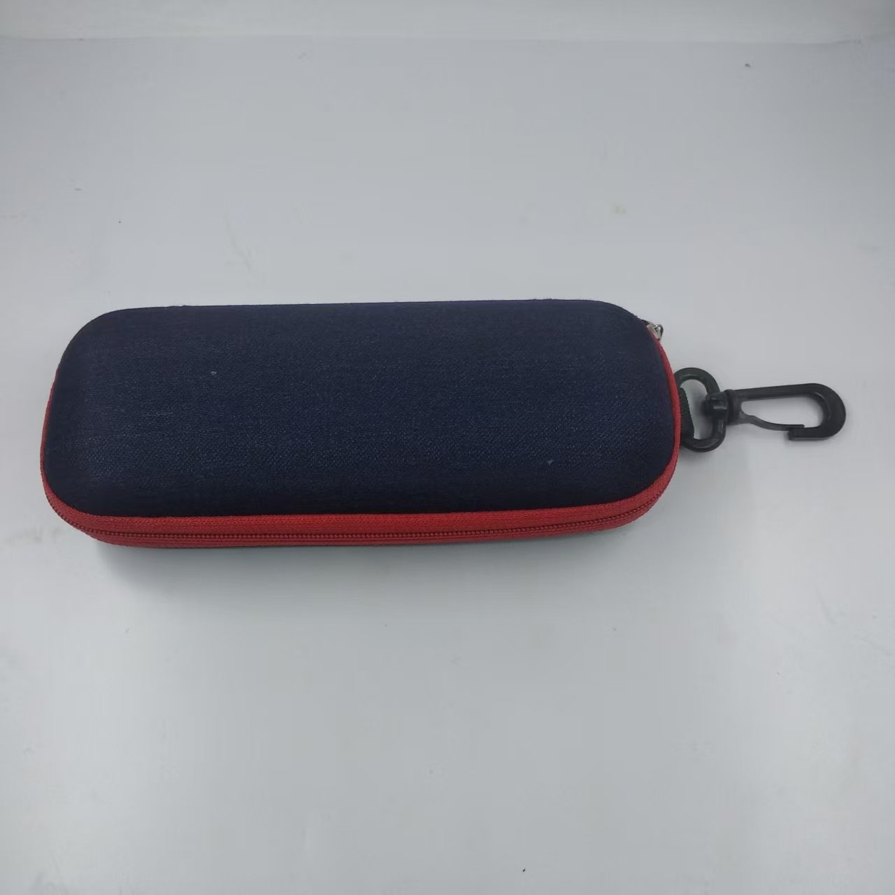 1PC  2025 New EVA Oxford Cloth Pressure resistant Sunglasses Box Zipper Bag Hook Black