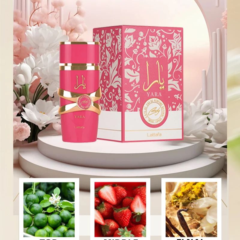 Lattafa Yara Candy EDP 100ML Oryginalna woda perfumowana Trwałe zapachy Dezodorant Feromony przyciągają mężczyzn