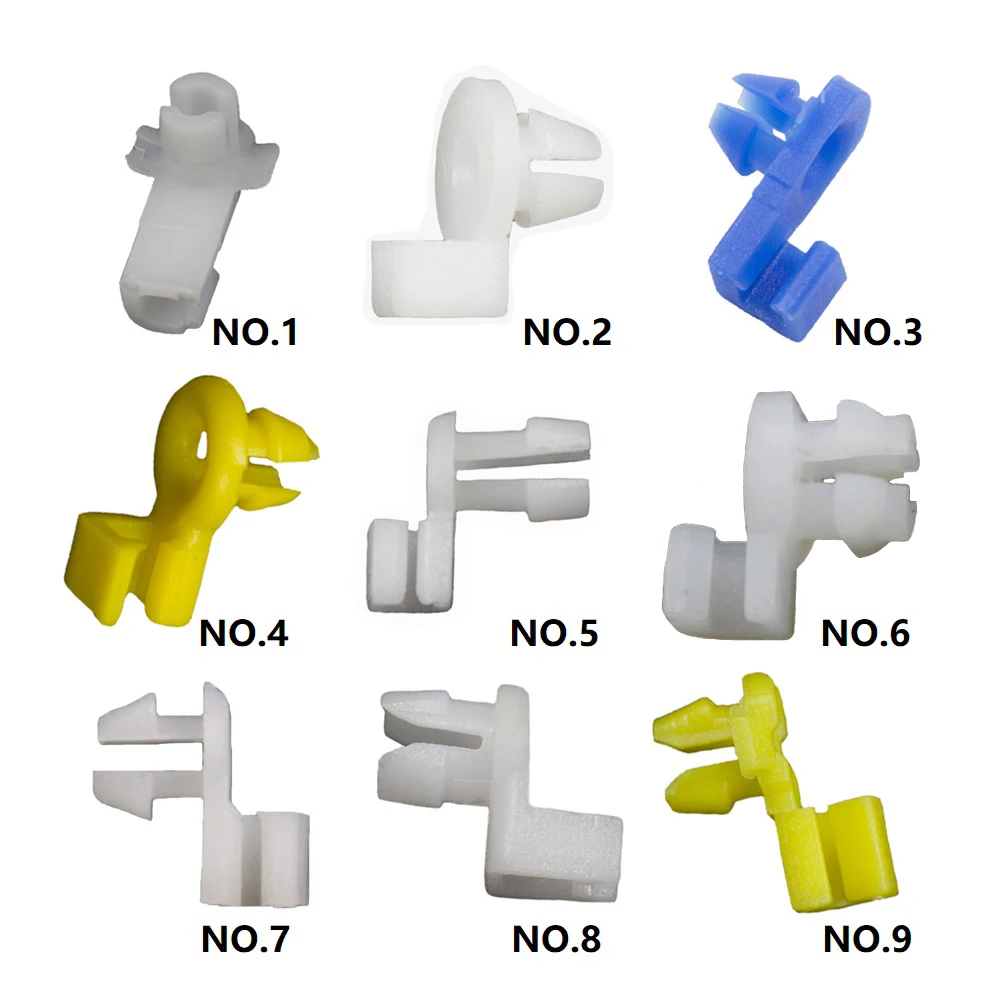 Clip Universal para barra de bloqueo de puerta de coche, retenedor de manija lateral del conductor, compatible con orificio de 3mm y 4mm, sujetadores de remache de plástico, retenedores, Clip de cable para coche