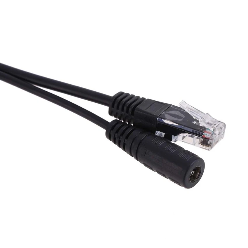 Cable POE de alimentación pasiva a través de Ethernet, Cable adaptador, divisor POE, módulo de fuente de alimentación del inyector RJ45, 12-48v para IP Camea