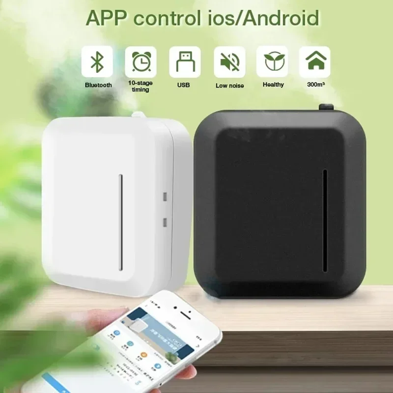 Difusor de Aroma inteligente con Bluetooth, Control de teléfono móvil, máquina de fragancia de aceite esencial puro de 300m3, dispositivo de aroma para centros comerciales para el hogar