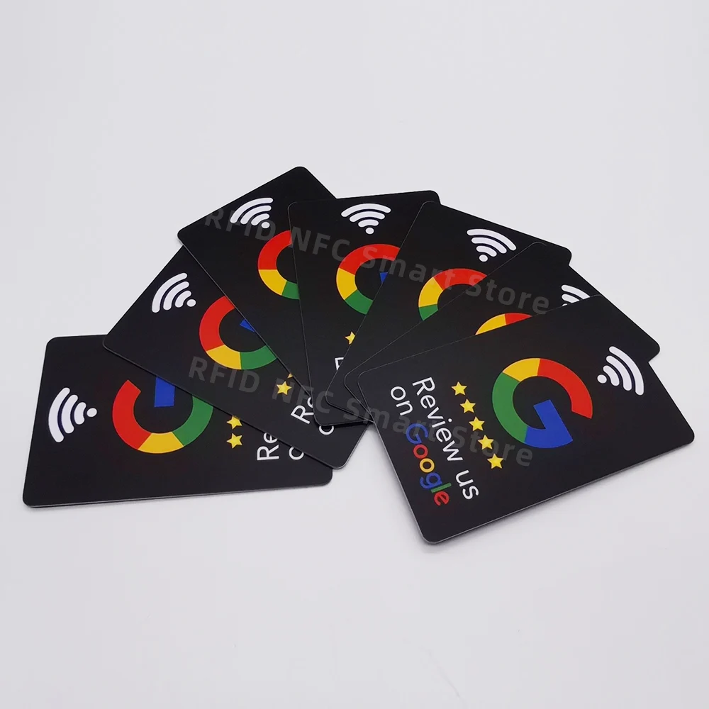 5 tarjetas NFC de Reseñas de Google aumentan sus Reseñas Material de PVC duradero