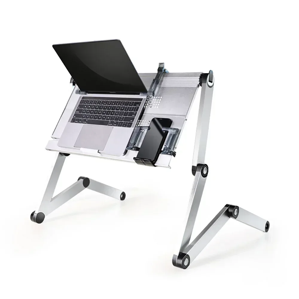Mesa de computador portátil dobrável com altura ajustável para dormir na cama, jogos, estudo e leitura, suporte de mesa para laptop, bancada de trabalho preguiçosa