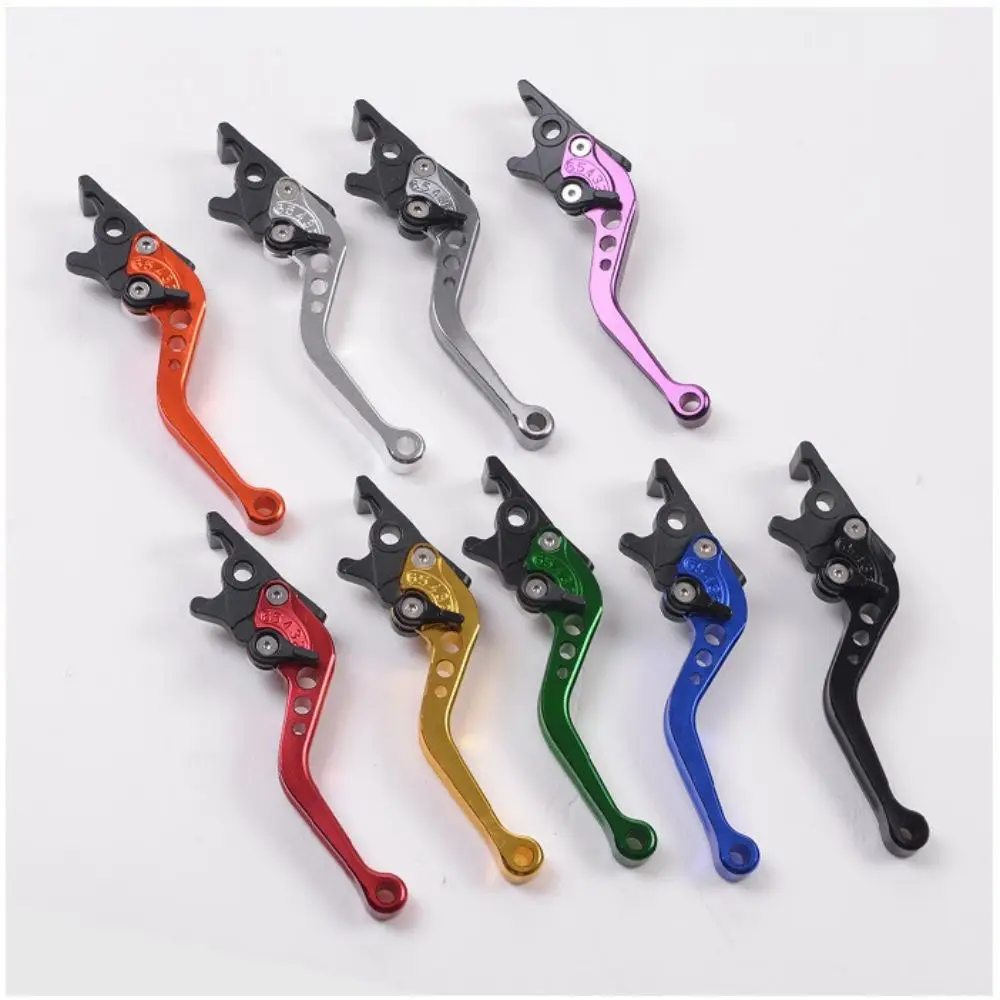 Accesorios modificados para motocicleta, mango de freno de disco doble CNC, palanca de freno ajustable para vehículo eléctrico