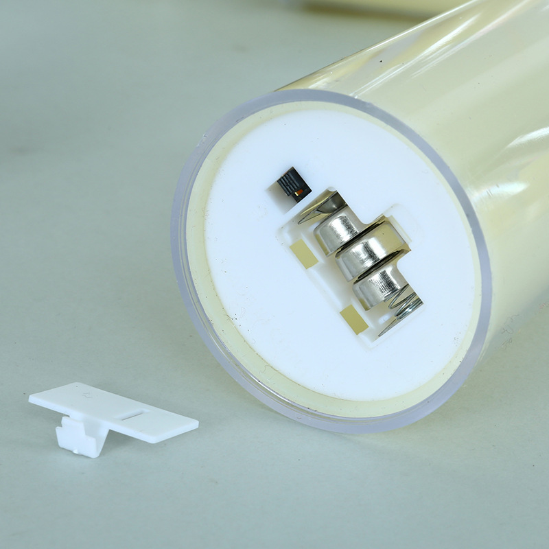 1/3 Stuks Led Vlamloze Elektrische Kaarsen Lamp Acrylglas Batterij Flikkerende Nep Theelichtje Kaars Bulk Voor Bruiloft Kerst