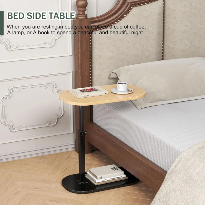 Multifunctional Lift Computer Desk Foldable Bedside Table Adjustable Laptop Workstation for Small Space Home Office Tea table
