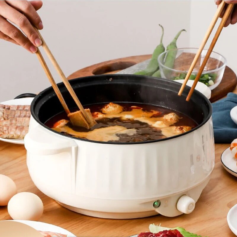 หม้อหุงข้าวอเนกประสงค์หม้อหุงข้าวชั้นเดียว/สองชั้นขนาด220โวลต์1-2คนในครัวเรือนหม้อหุงข้าวไม่ติดกระทะอุปกรณ์ทำอาหาร