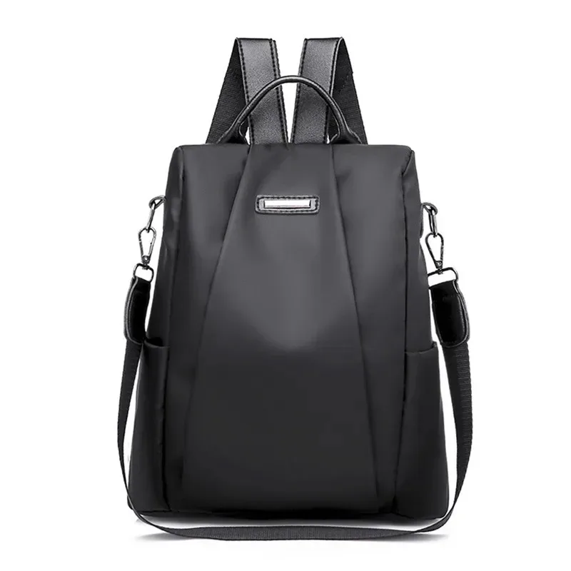 Nueva mochila multifuncional informal para mujer, mochila de color sólido para mujer, correa de hombro portátil desmontable a la moda