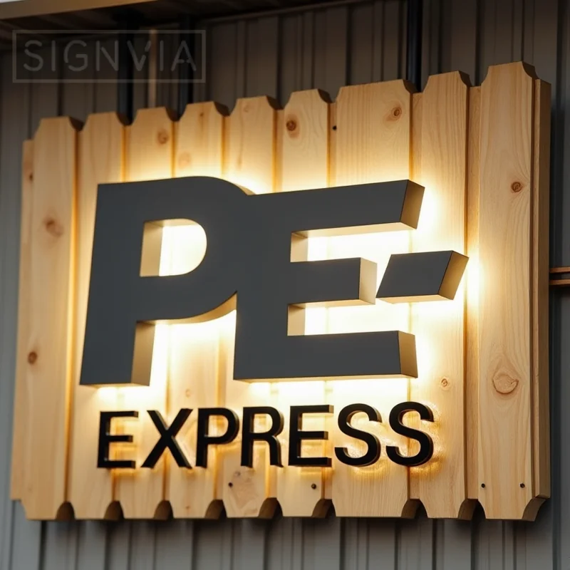 Custom 3D Metal LED Backlit Letters Sign For Outdoor Business Storefront Waterproof Illuminated Light Up Advertising Signage