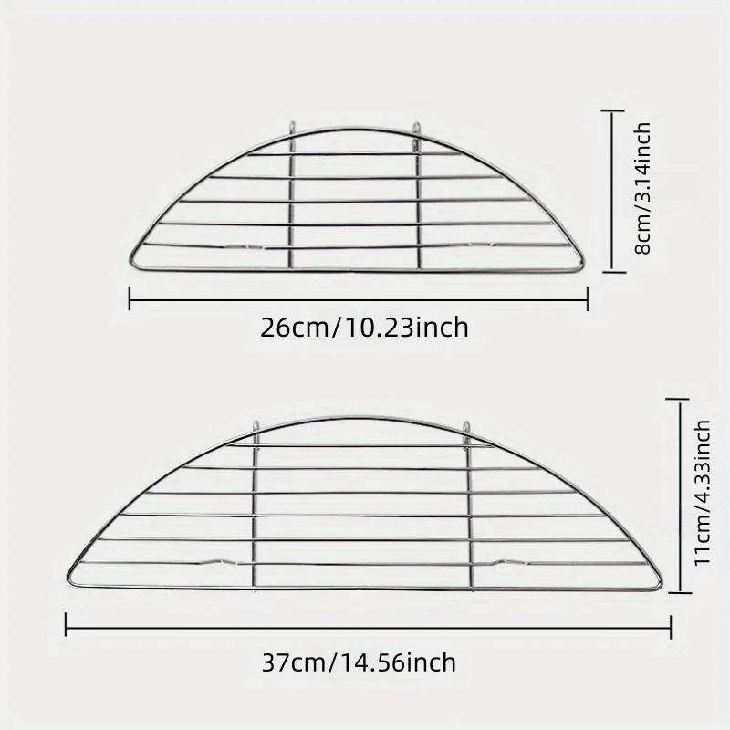1pc, 야외 그릴 스테인레스 스틸 바베큐 그릴 변형 방지 기선 Anti-Scalding 바베큐 액세서리