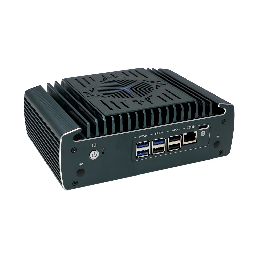 HUNSN Micro Firewall Appliance, Mini-PC, pFsense, Mikrotik, Core I5/I7, RX14, OPNsense, VPN, Router-PC, AES-NI, 6LAN, HDMI, Nano-SIM-Steckplatz