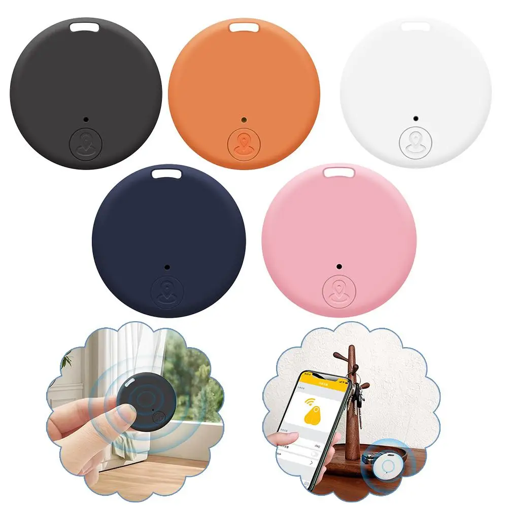 Cat Dog GPS Bluetooth 5.0 Tracker Anti-Lost Device Round Mini Anti-Lost Device Dog Pet Child Tracker Key Finder Accessories