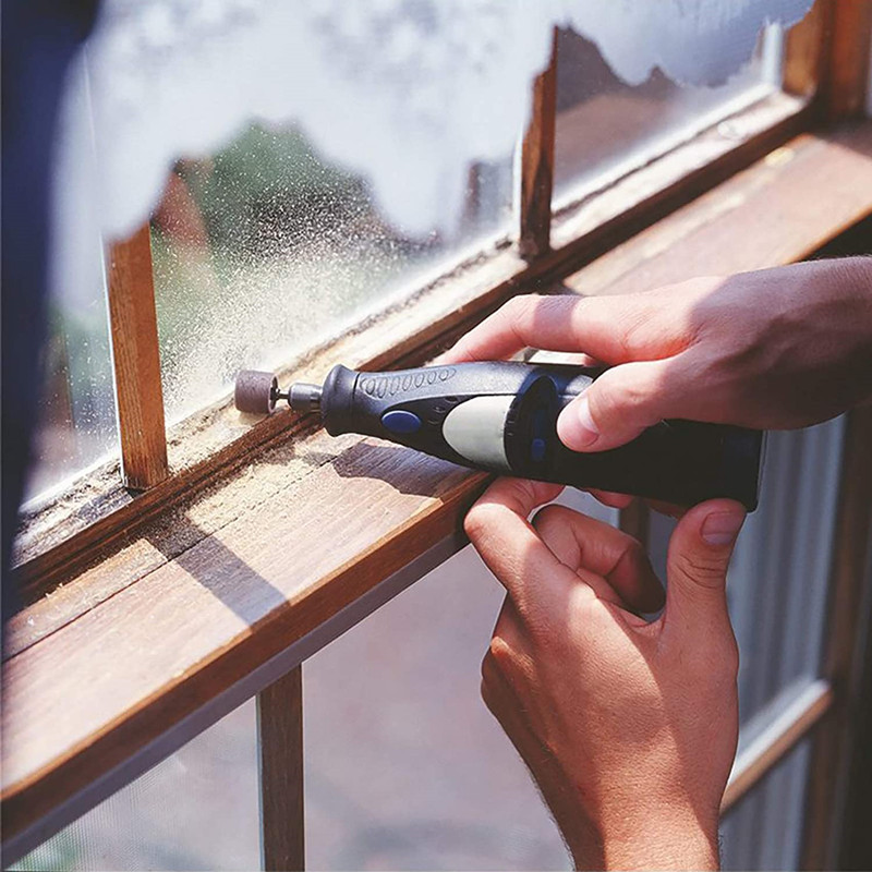 102 pz Tamburi Abrasivi Kit Fascia Abrasiva 1/2 1/4 Pollici Mandrini A Sabbia Misura per Dremel Trapano Per Unghie Rotante Utensili Abrasivi Accessori