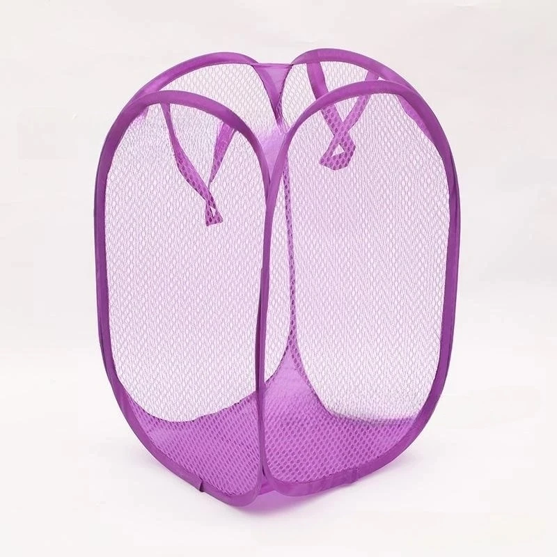 Cesta plegable para almacenamiento de ropa sucia, cesta de malla para almacenamiento de ropa sucia, bolsa de almacenamiento de juguetes, cubo de almacenamiento para el hogar