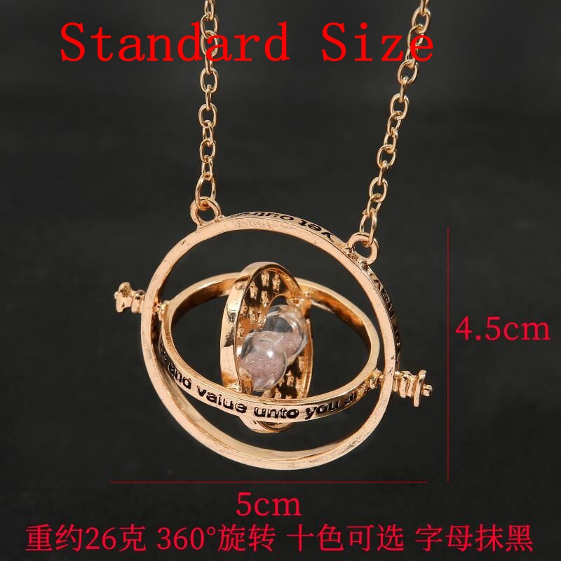 ハリーポッター TimeTurner 砂時計ネックレスペンダントおもちゃキーホルダーイヤリングタイムチェンジャーアクション玩具フィギュアキッズジュエリーギフト