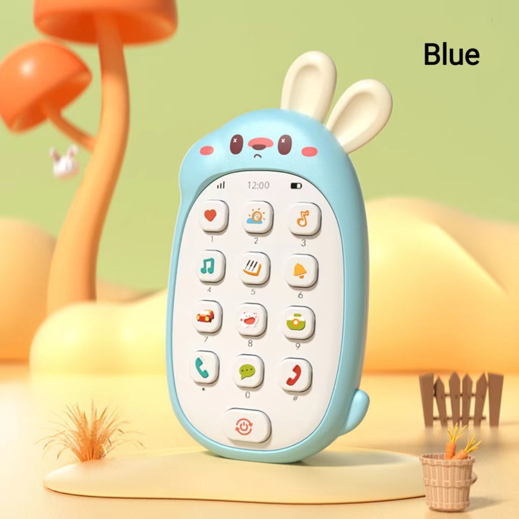 Conejo de enseñanza temprana del cerebro, juguetes para dormir, goma para teléfono celular, Chino-inglés, multifuncional, iluminación infantil