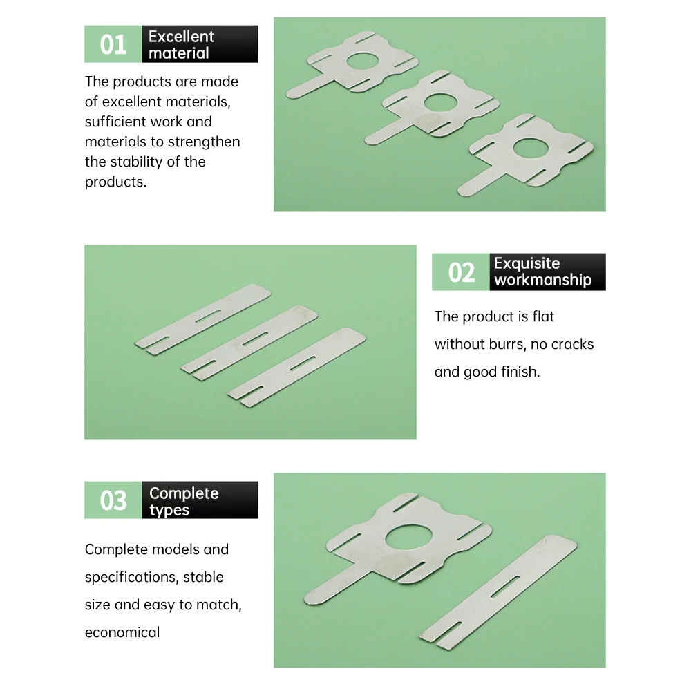 30Pcs Lithium Battery Nickel Sheets Polygonal Battery Pack Nickel Sheet For Spot Welding Machine Batteries Connection Sheets