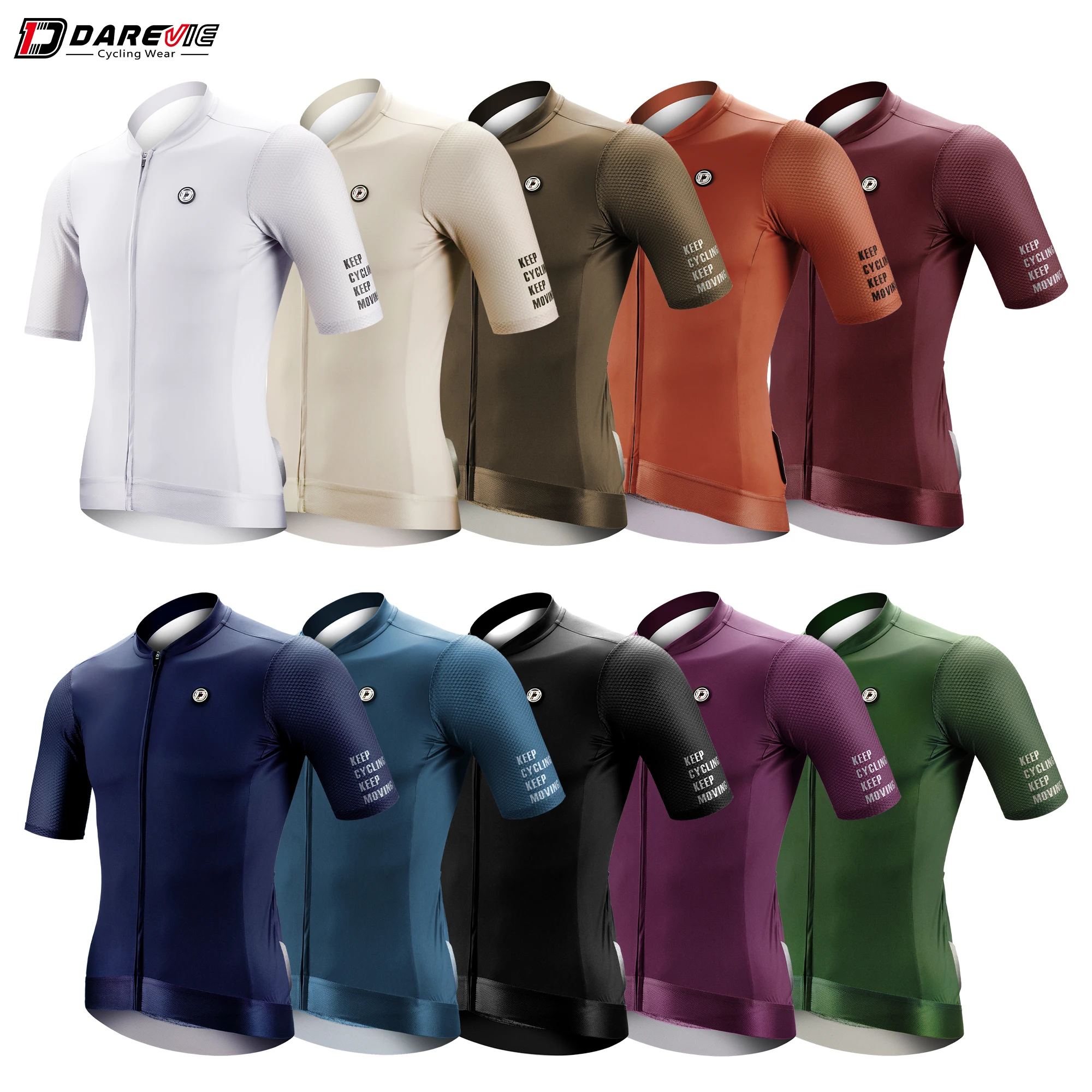 DAREVIE Sudadera para bicicletas SPF 50 nivel de entrenamiento antiultravioleta adelgazamiento de talla pequeña bicicleta masculina y femenina Maillot sudadera para bicicletas