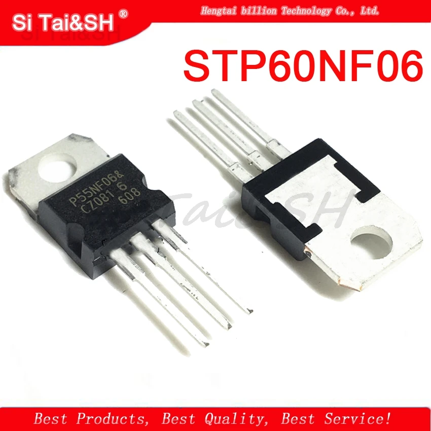 10pcs STP60NF06 P60NF06 60N06 60NF06   integrated circuit Data system