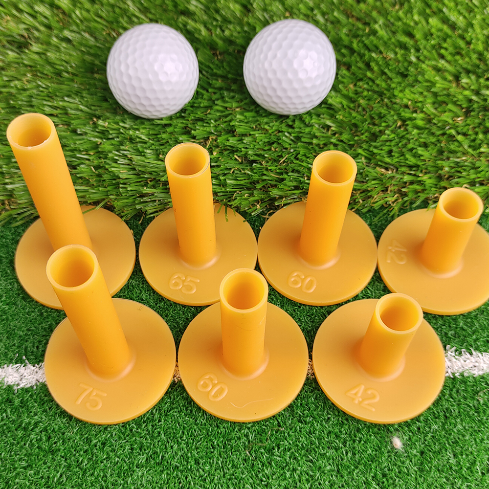 5 pçs/set borracha golfe t treinamento prática boi tendão t suportes de bola de golfe